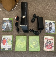 Microsoft Xbox 360 Slim Kinect & Adventures Bundle 4GB Matte Black Console...