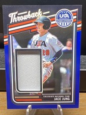 2026 Panini USA Stars & Stripes Jace Jung Throwback Materials BLUE /49