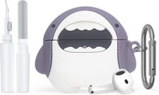 Cute Animal Anime AirPods 4 Case Cover, 3D Cartoon Funny Silicone Shockproof