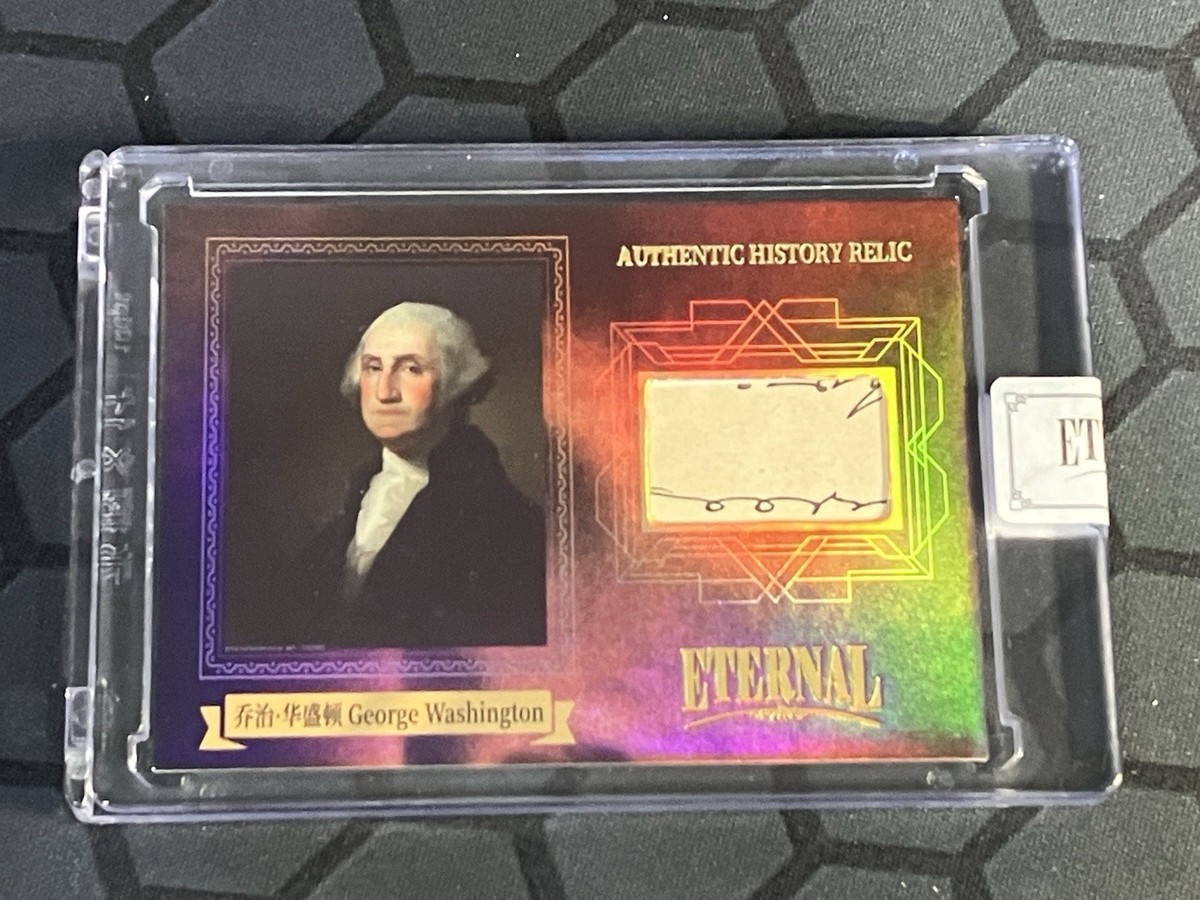 piecesofthepast ワシントン レリック 検 EternalCuts 2024 Eternal Cuts George Washington 02/99 Authentic History