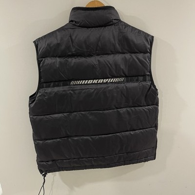Vintage DKNY Pullover Down Puffer Vest Mens Medium Black 90s | eBay