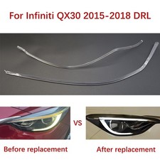 Right Car Headlight DRL For Infiniti QX30 15-2018 Light Guide Strip Tube Ballast