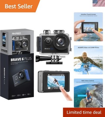 Brave 6 Plus Native 4K30FPS 20MP WiFi Action Camera with Touch Screen EIS 4X ...