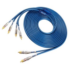 Fonestuff 2 Channel to 4 RCA Audio Interconnect Cable 16.4 feet 