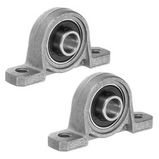PATIKIL Pillow Block Bearing 5/16" / 8mm Bore, 2 Pcs Vertical 5/16", Silver