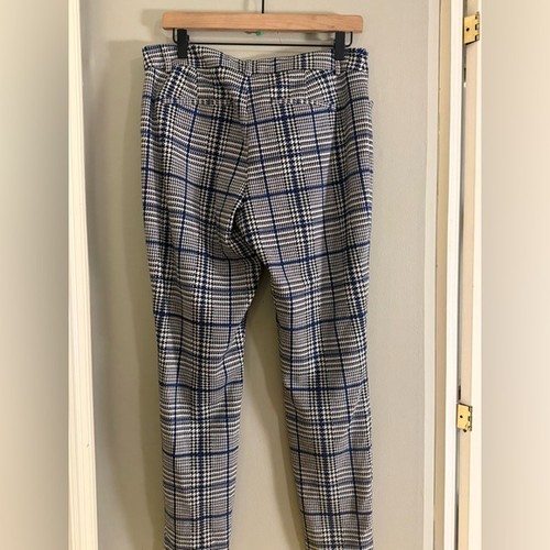 Pantalone Express skinny vita media blu bianco pied de poule a quadri taglia 10R elasticizzato - Foto 2 di 9