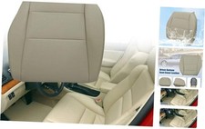 Driver Side Replacement Leather Bottom Perforated Tan Seat Cover Compatible