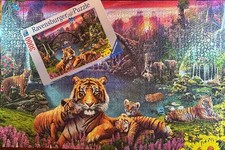 3000 Piece Ravensburger Jigsaw Puzzle "Tigers in Paradise" Used