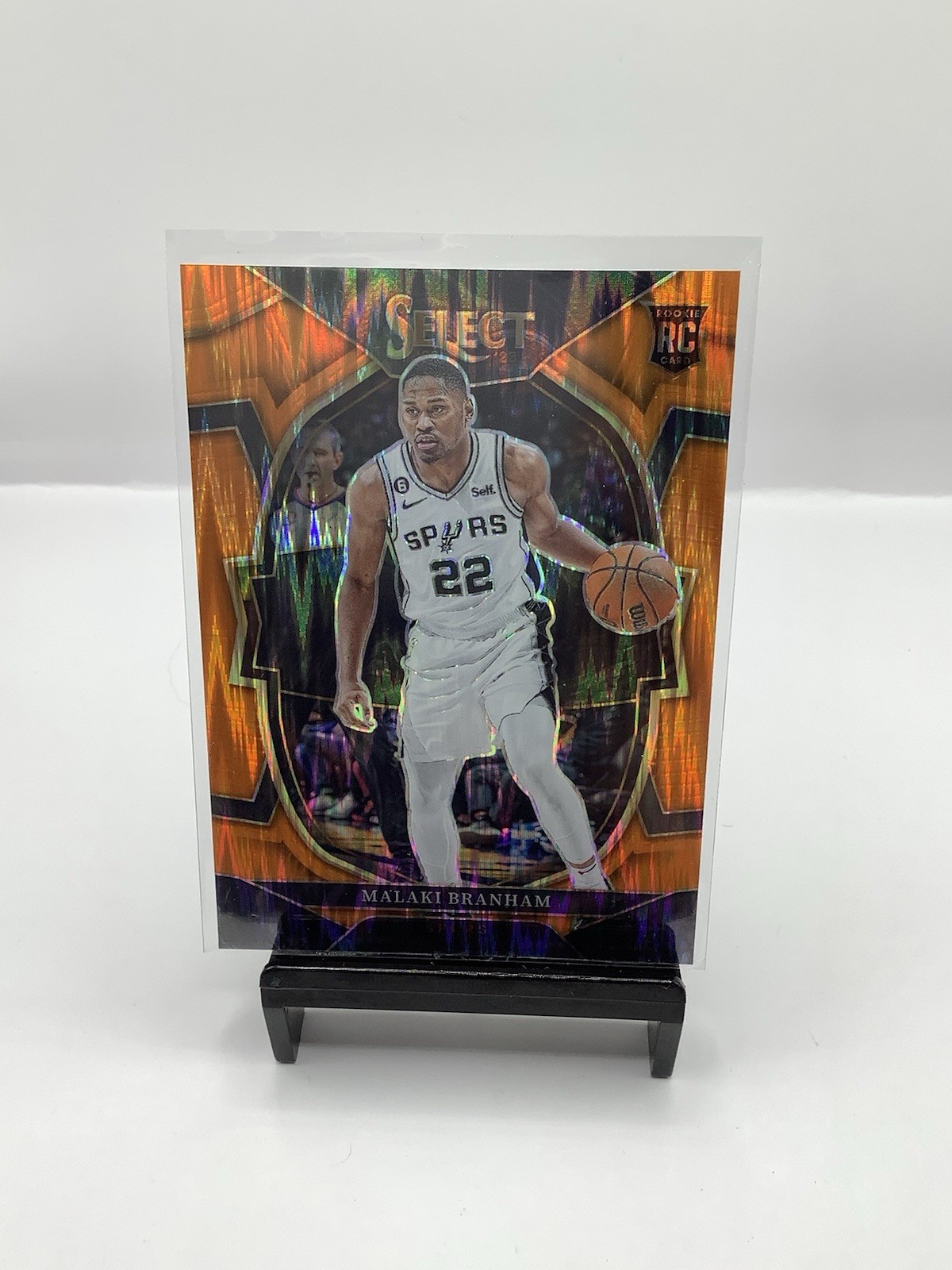 2022-23 Panini Select - Concourse Malaki Branham #95 Orange Flash Prizm (RC)
