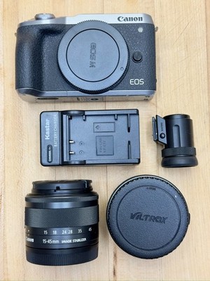 Canon EOS M6 Mark II 32.5MP Mirrorless Camera - with EVF and lens adapter