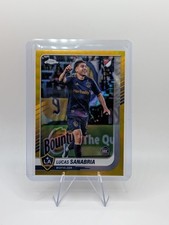2025 Topps Chrome MLS #30 Lucas Sanabria Gold Refractor