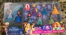 Mattel Disney Princess MAGICLIP 8 PC Doll Gift Set Frozen Anna Elsa Never Opened