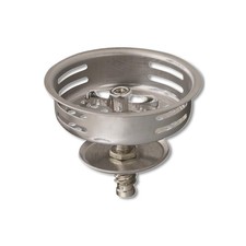 PLUMB PAK Sink Strainer Basket 3.5in Stainless Steel Silver PP820-34