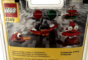 LEGO CREATOR RED X- POD CREATURES 3-IN-1 SET 4349 44 PCS  2004 RETIRED NEW!!