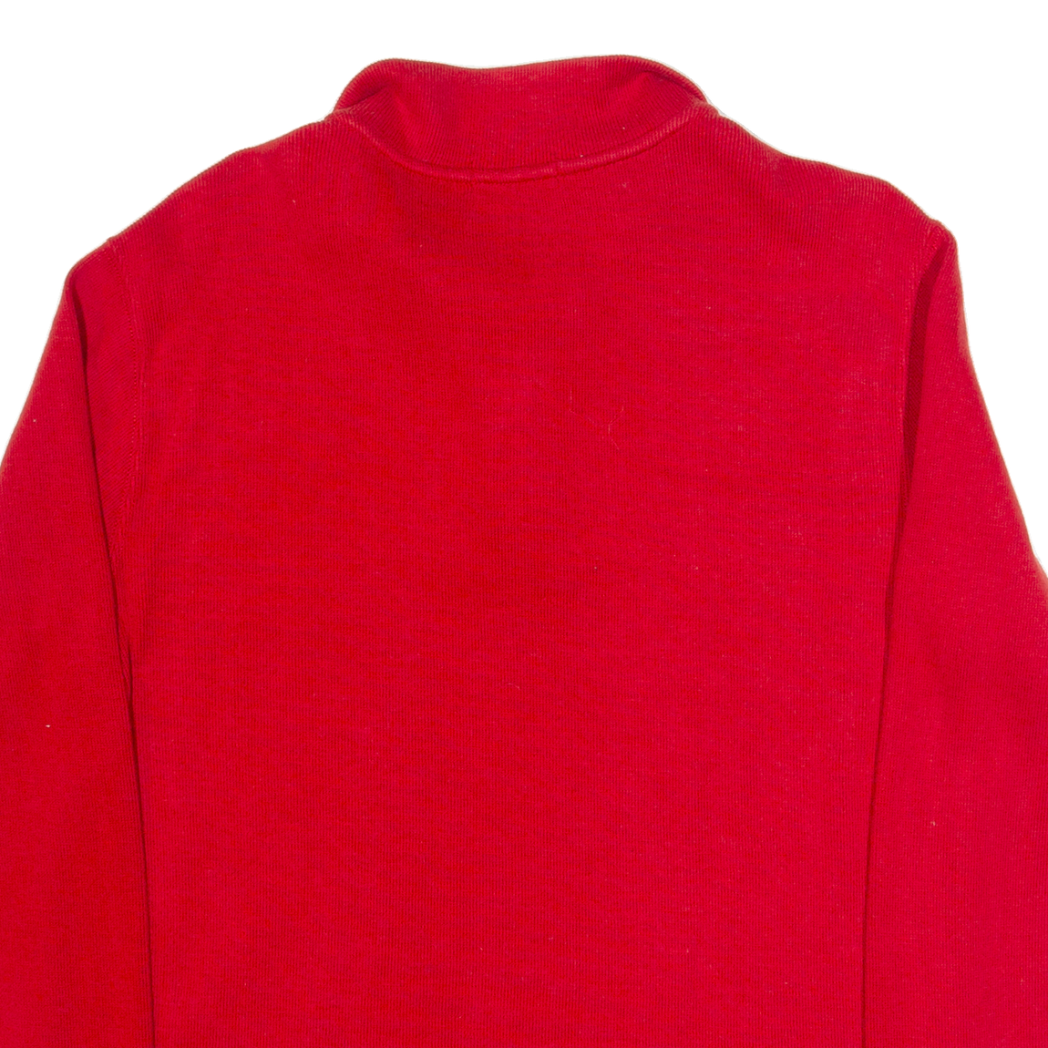 POLO RALPH LAUREN Boys Jumper Red 1/4 Zip Tight Knit XL - Picture 4 of 6