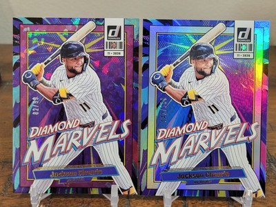 2026 Donruss Diamond Marvels Jackson Chourio Purple Ice #'d /99 + Holo #'d /199