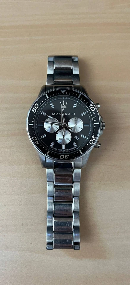 Maserati Sfida 44mm Cassa di Acciaio, Cinturino di Acciaio, Orologio da Polso... - Immagine 4 di 4