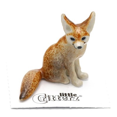 Little Critterz Fennec Fox ''Algeria'' Animal - Miniature Porcelain Figurine