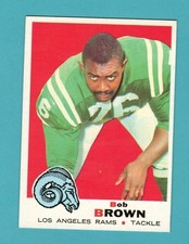 1969 Topps Bob Brown #245 Los Angeles Rams  - See Pic