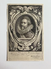 Antique Engraving Henry Frederick, Prince of Orange Dutch Nobleman & Stadtholder