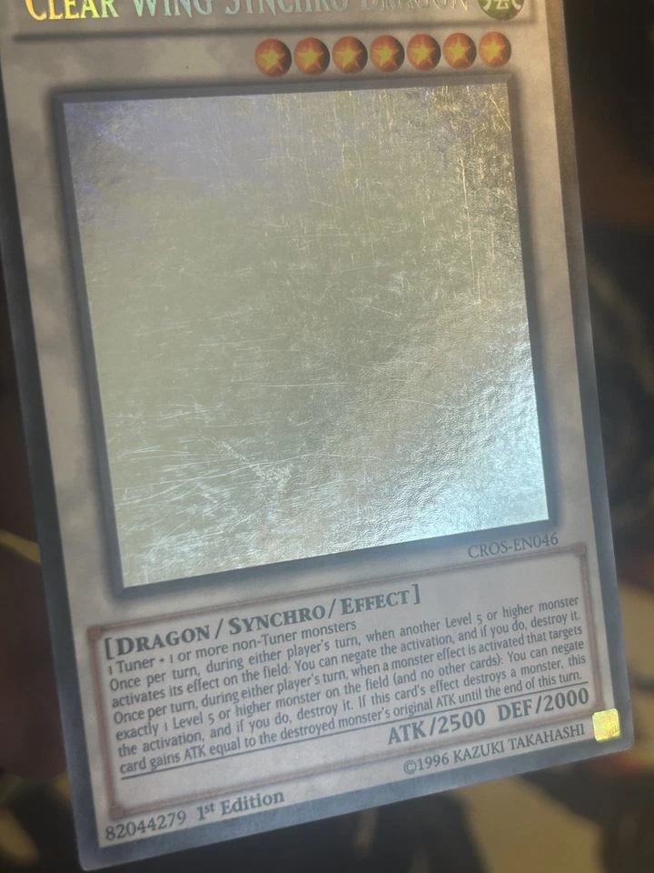 Yugioh: Clear Wing Synchro Dragon - CROS-EN046 - Ghost Rare - 1st Edition - MP - Image 4 of 4