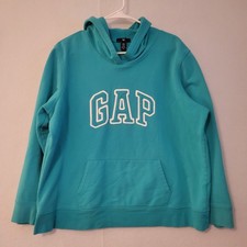 GAP Women's Teal Logo Hoodie Size XXL