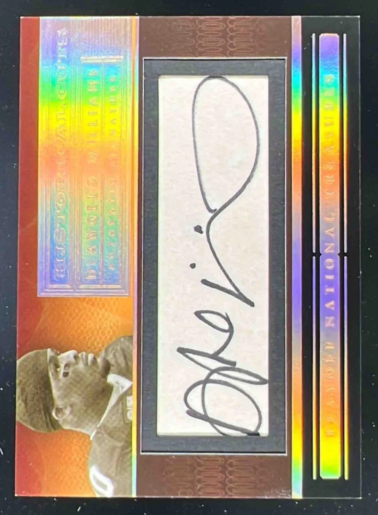 DeAngelo Williams Playoff National Treasures Historical Cuts #HCDW Base