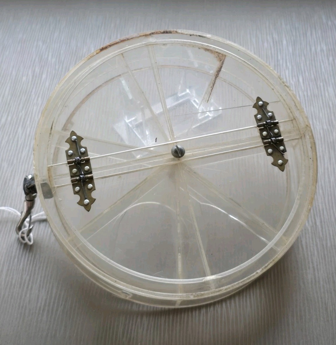 Charlie Fox Pennsylvania Fly Fisherman Custom Made Round Lucite Fly Box