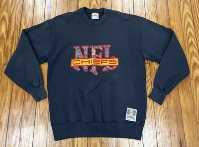 Vintage Kansas City Chiefs NFL Nutmeg Crewneck Sweatshirt Size Large 90s USA