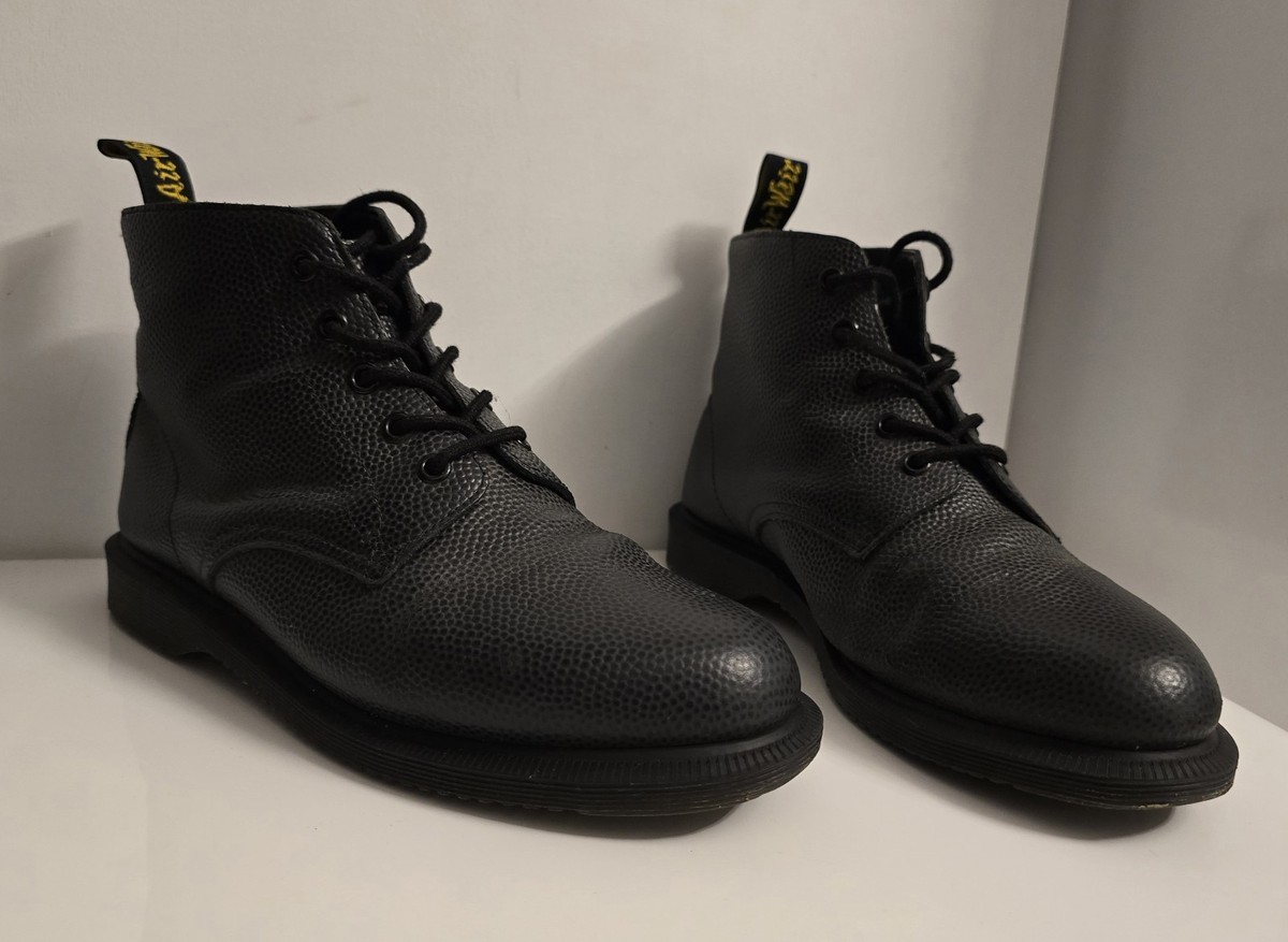 Dr Martens Emmeline Black Pebble Boots Size UK EU 41 Genuine ✅ Good  Boots