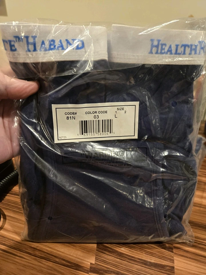 Haband 男式 Healthrite 长内衣裤蓝色 L (3 包) — 第 2/3 张图片