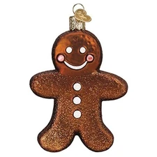Old World Christmas Blown Glass Ornament for Christmas Tree, Gingerman