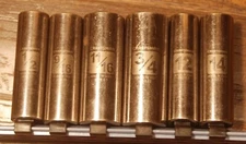 CRAFTSMAN EASY READ 3/8" DRIVE 6 POINT DEEP SOCKETS