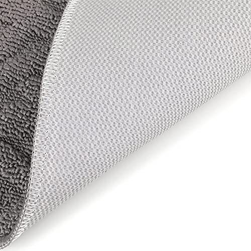 2er Pack Indoor Fußmatte Haustürmatte, flaches Profil grau Outdoor Matten halb - Bild 6 von 8