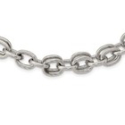 Stainless Steel 14mm Mens Polished Multiple Link Chain Necklace