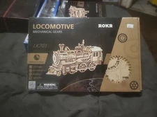 Rokr Locomotive Steam Train Mechanical Gears LK701 3D Wooden Puzzle 