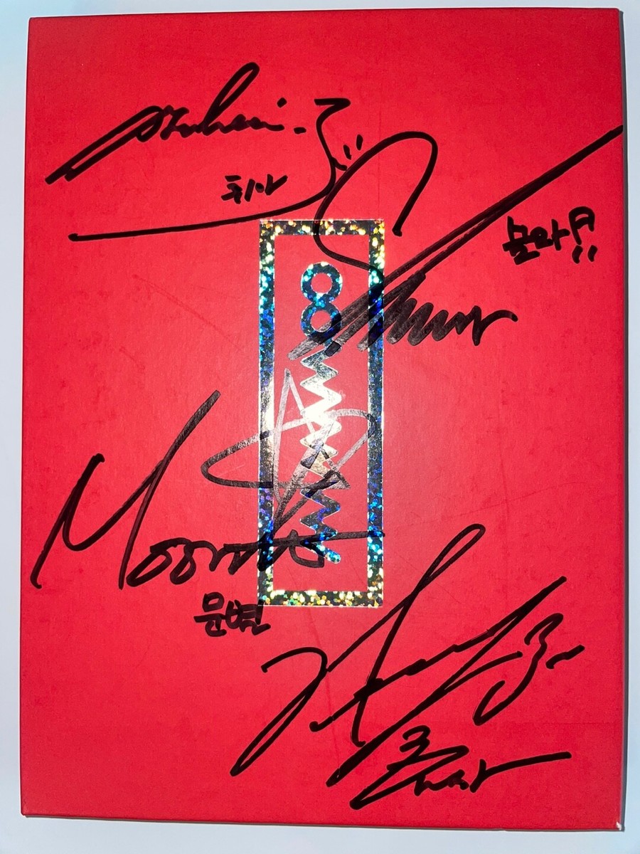 MAMAMOO [HELLO] RED VER Autographed Signed Album Rare MINT