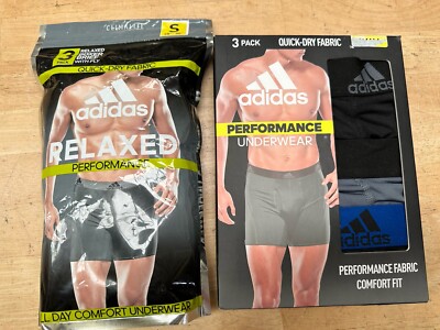 New Mens Adidas 3pk performance underwear Climalite