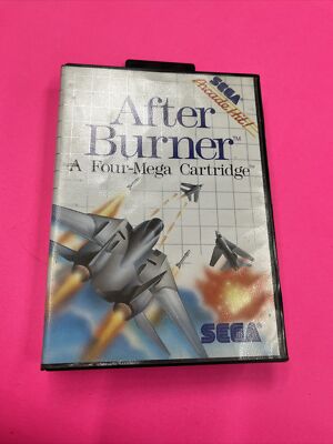 Master System Cart After Burner (Sega Master System) Cart/Instructions/Box And Poster ...