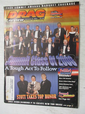 IHRA DRAG REVIEW MAGAZINE FEBRUARY 9, 2001 QUAIN SCOTT MARK THOMAS FRANK TEAGUE