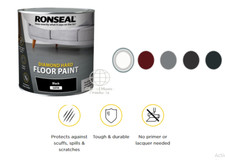 Ronseal Diamond Hard Floor Paint All Colours Wood Concrete Floors 750ML 2.5L 5L