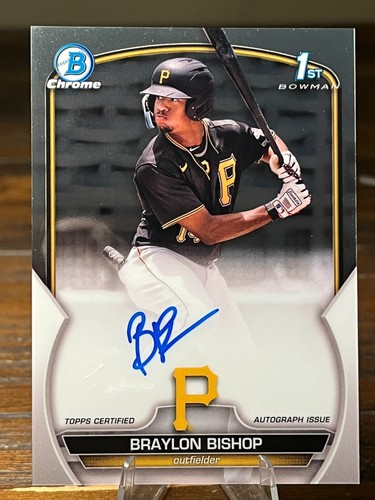 2023 Bowman #CPA-BB Braylon Bishop 1st Bowman Auto [AU} Pittsburgh Pirates - 第 1/2 張圖片