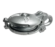 4" Sheave Snatch Yarding Pulley Block, 3/8" Cable, WLL 3 Ton