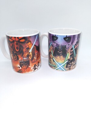 Set of two Mugs galerie star wars Sci fi Dath vader Life savers 