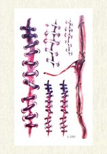 Fake Tattoos party Stitch Bleeding Wounds Halloween temporary tattoo