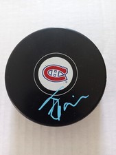 Gianni Fairbrother Montreal Canadiens Puck Signed Autograph Auto Signature Coa
