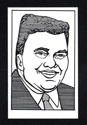 Fats Domino Singer 1998 Lang Gang Picture Perfect Game of Famous Faces Card