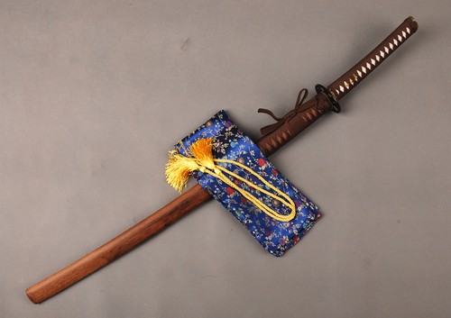 40'' Clay Tempered T10 Sharp Katana Japanese Samurai Functional Sword Rosewood - Picture 2 of 11