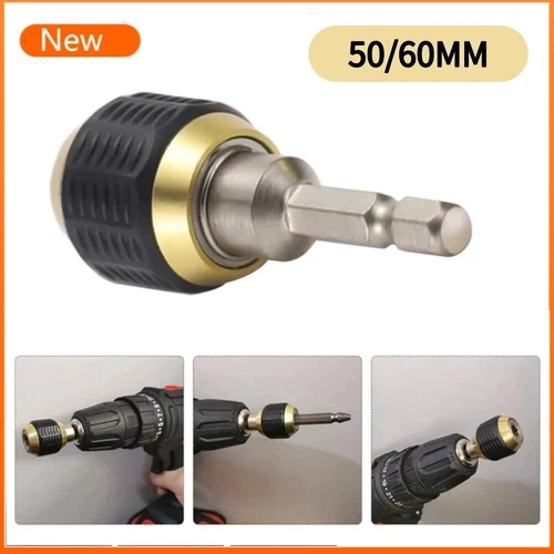 Drill Bit Adapter Mini Drill Chuck 1/4" Hexagonal Shank Quick Coupling Screw