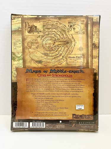 Decipher Lord Of The Rings RPG Maps of Middle Earth Cities and Strongholds New - Picture 3 of 7